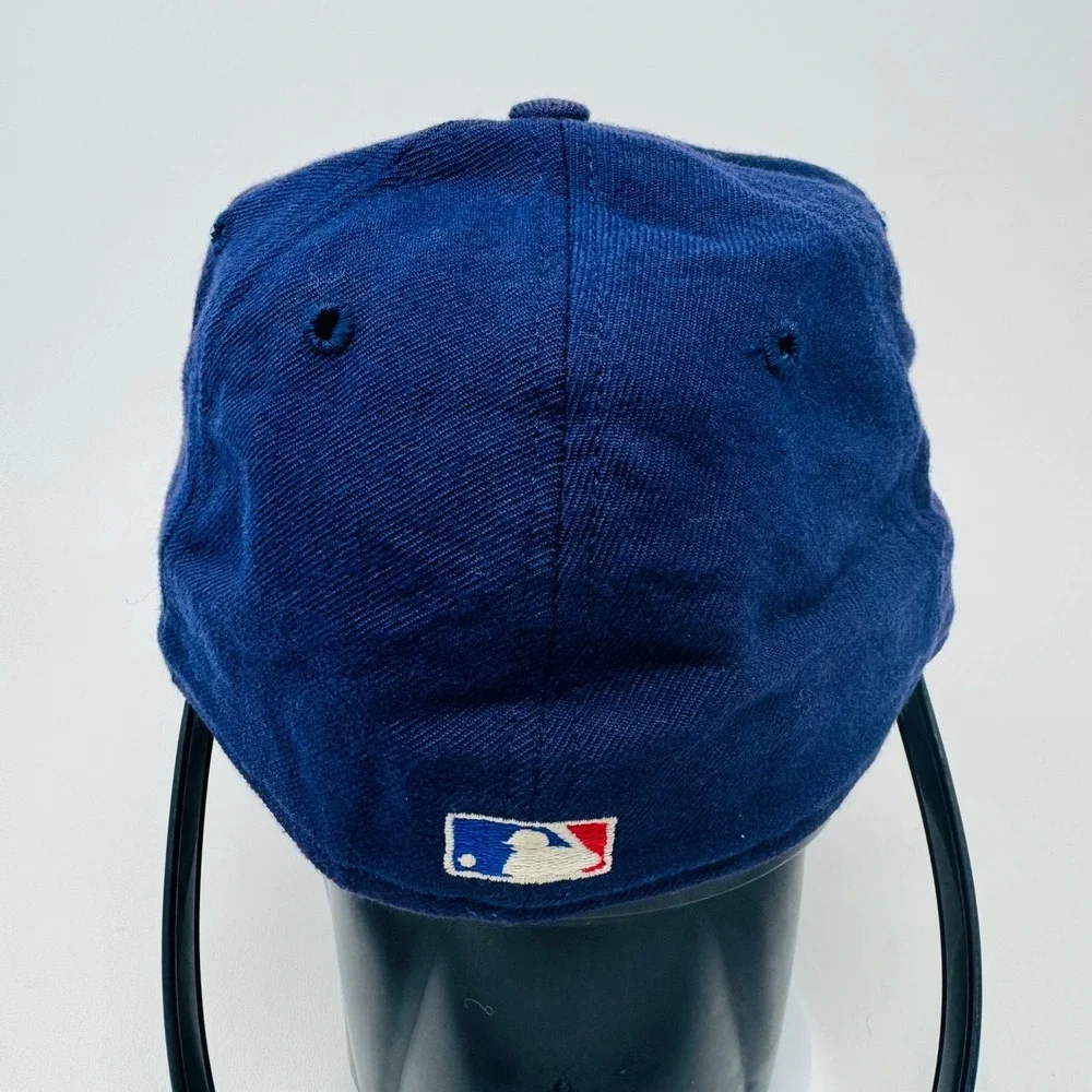 VTG Milwaukee Brewers Hat 7 3/8 NewEra 5950 Baseball Blue‎ MLB Diamond US Made